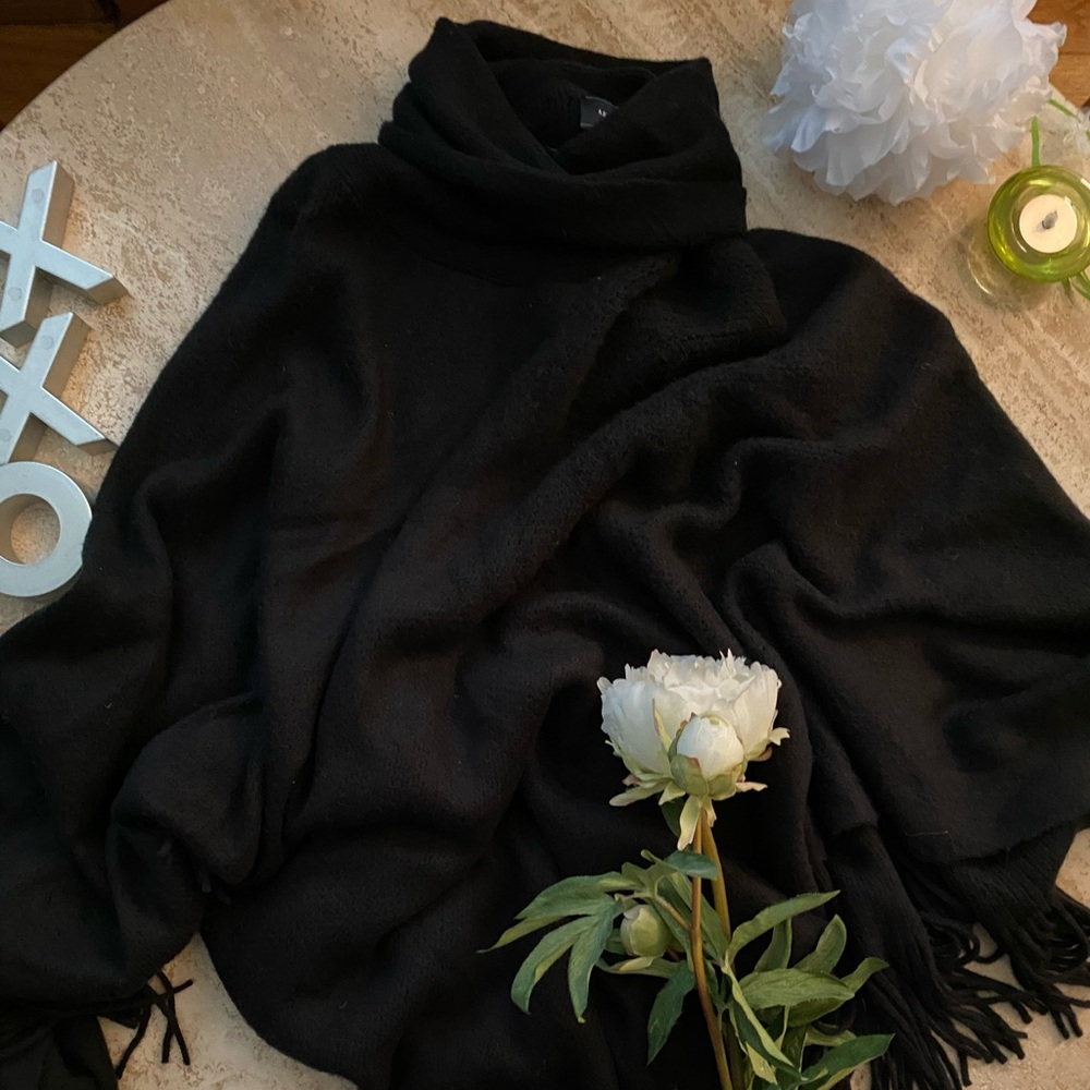 Turtle neck ponchos